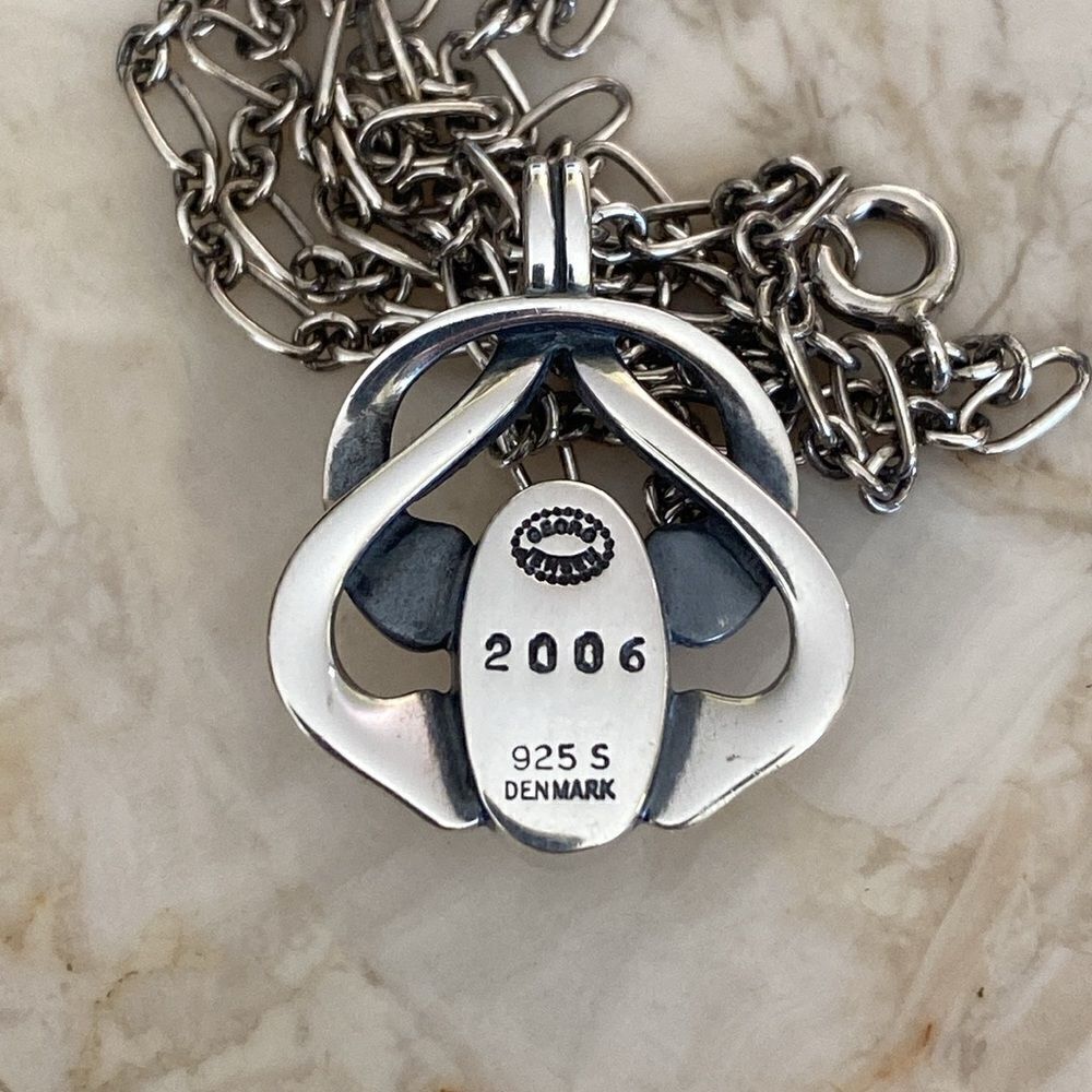 Rare Georg Jensen Heritage Collection 2006 Sterling Silver Necklace - NEW - Picture 7 of 12